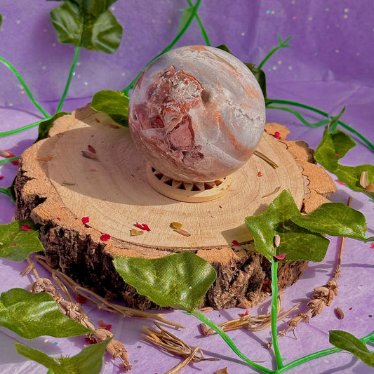 mexican agate sphere