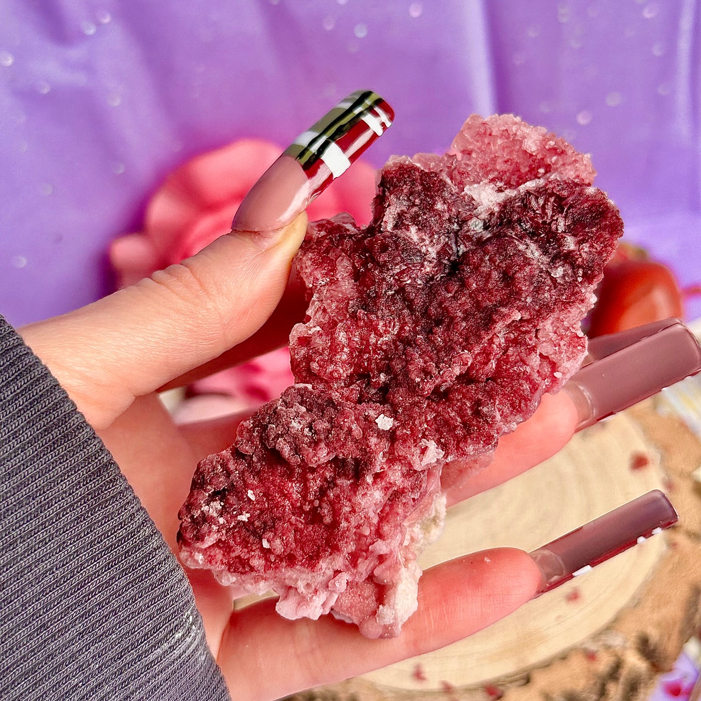 pink halite specimen