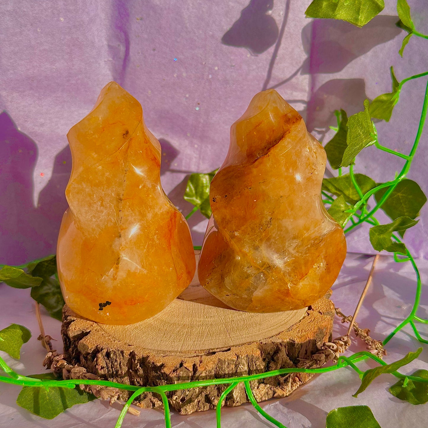 golden healer flame carving ~ intuitively chosen