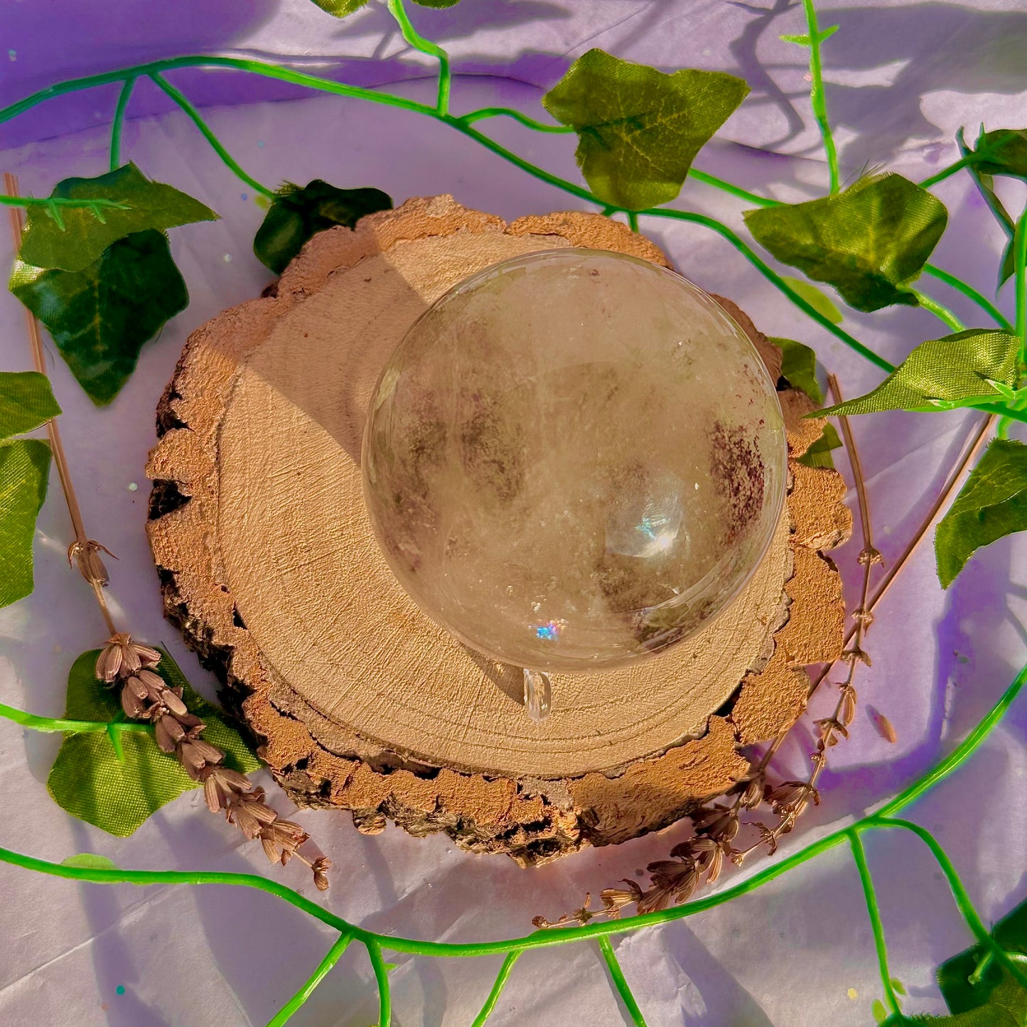 garden quartz sphere ~ 382g