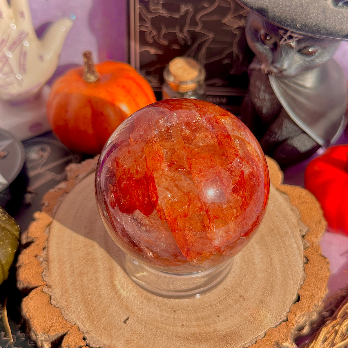 fire quartz sphere