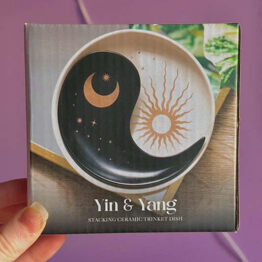 yin yang stacking trinket dish
