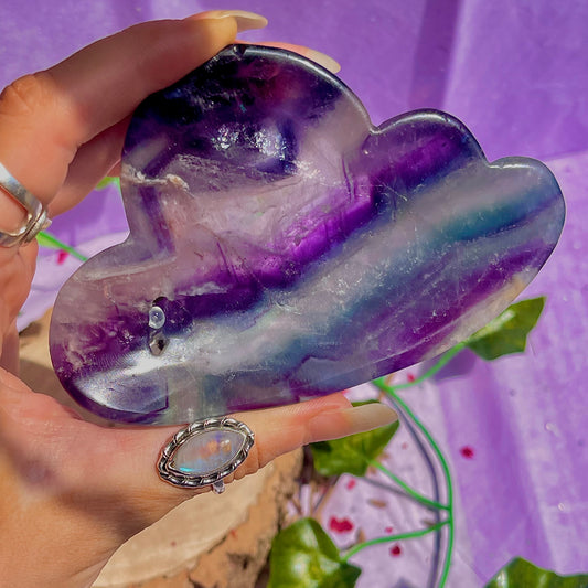 rainbow fluorite cloud bowl B