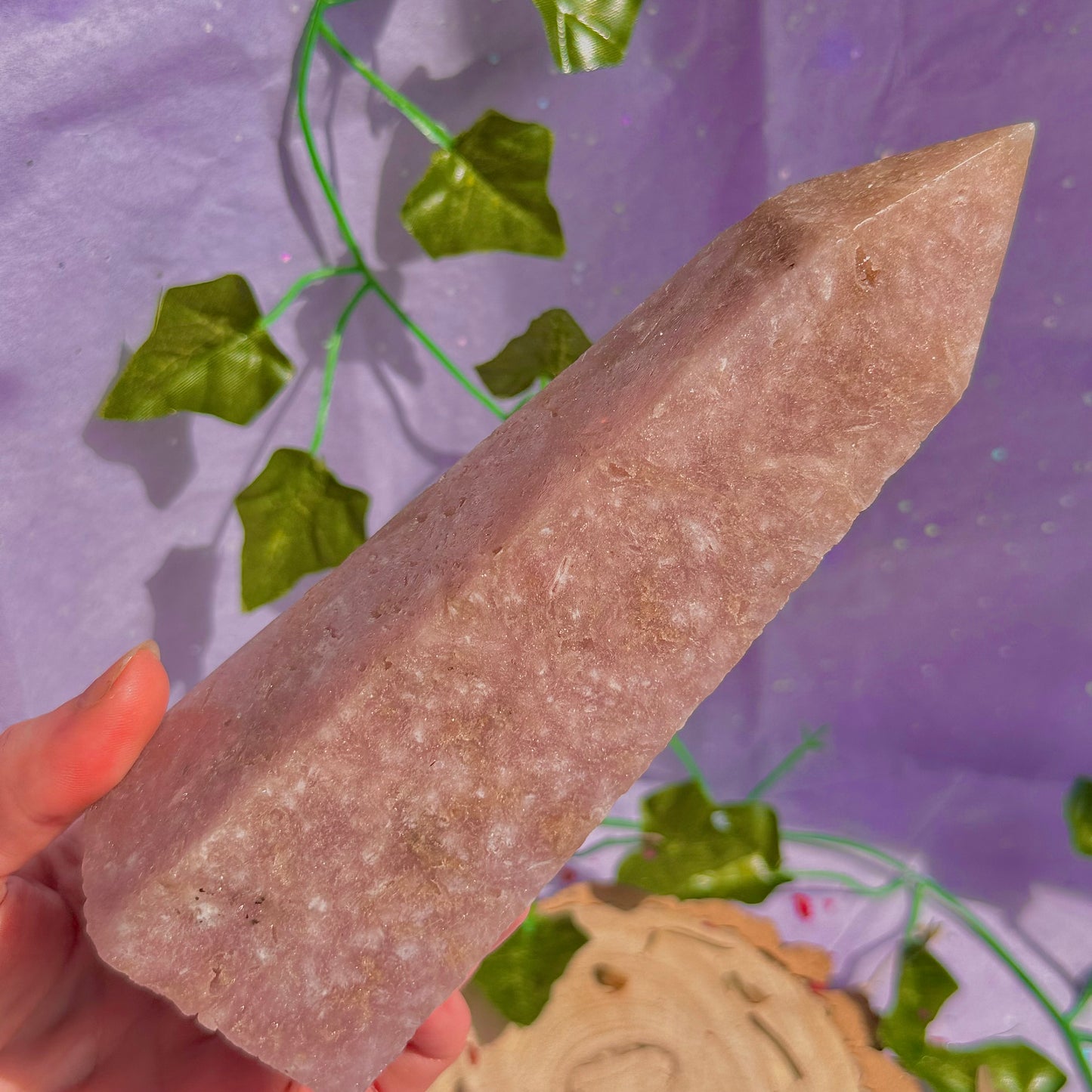 pink amethyst tower