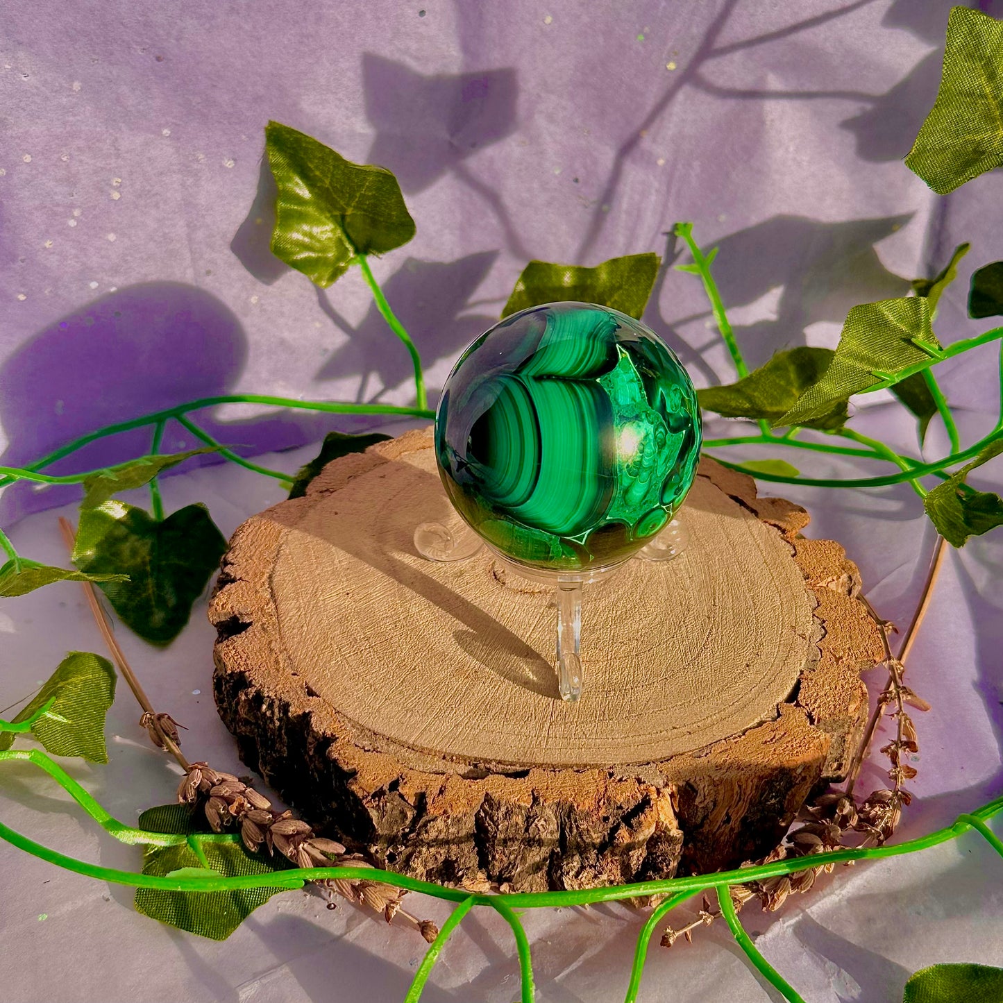 malachite sphere ~ 228g