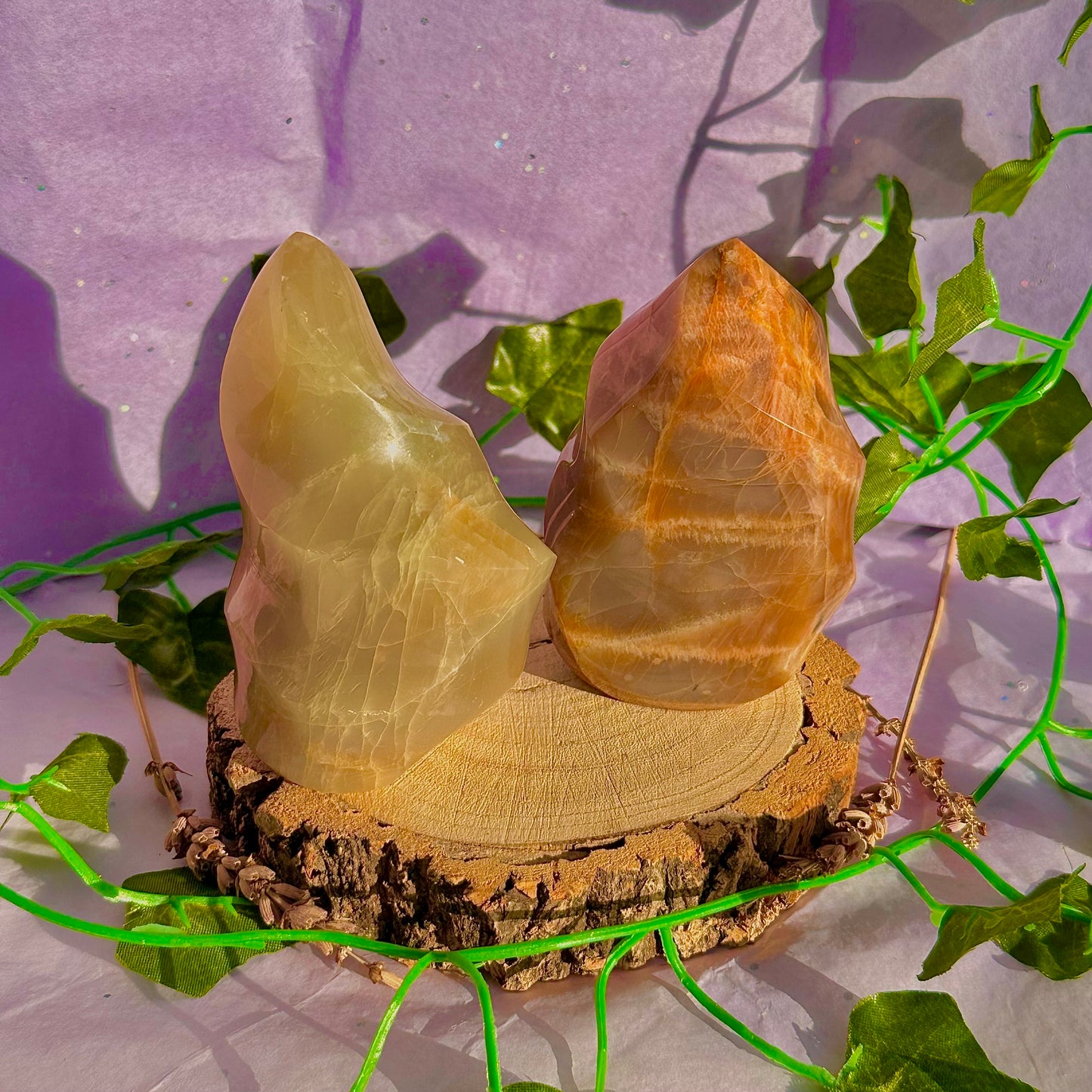 moonstone flame carving ~ intuitively chosen