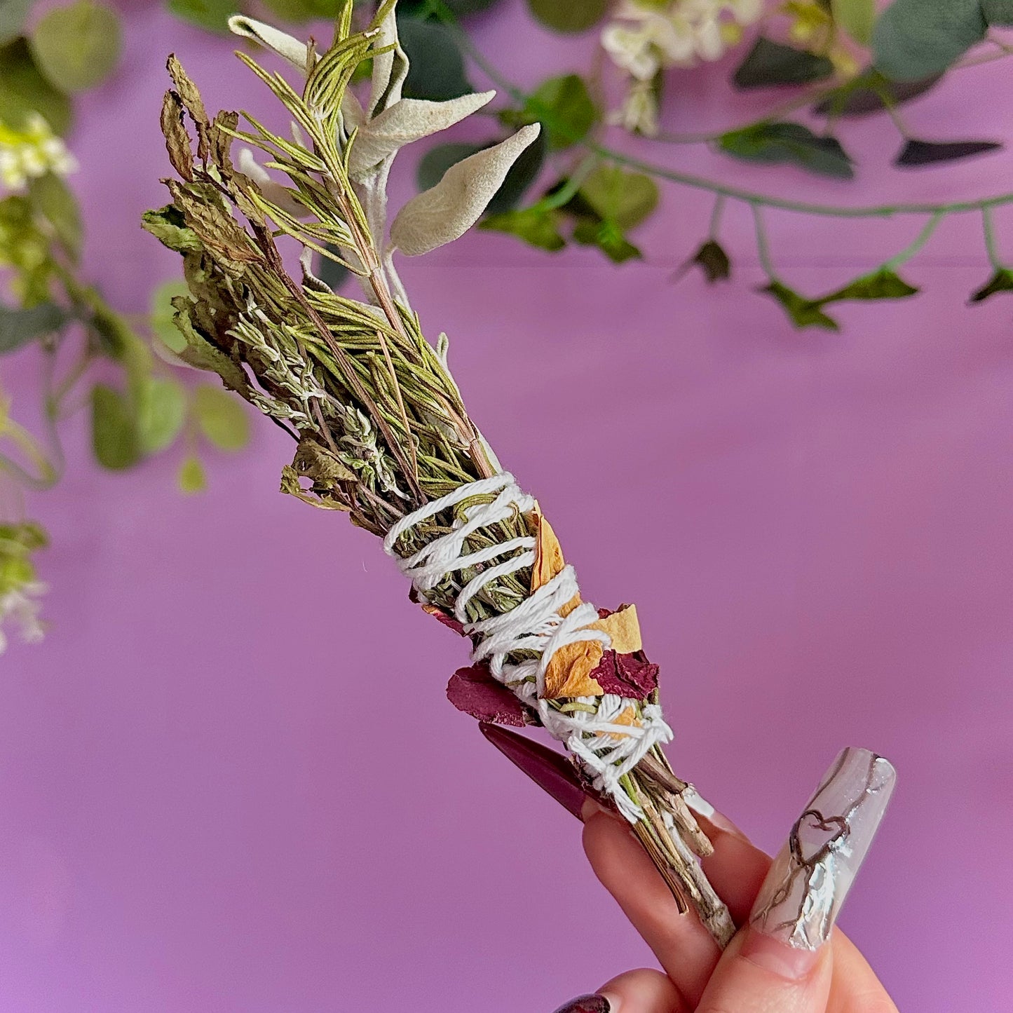 handmade herbal cleansing wands