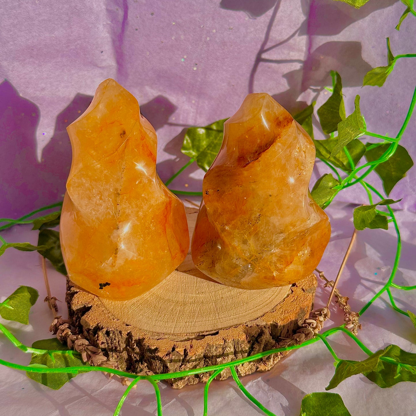 golden healer flame carving ~ intuitively chosen