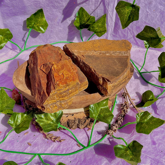 raw/rough tigers eye