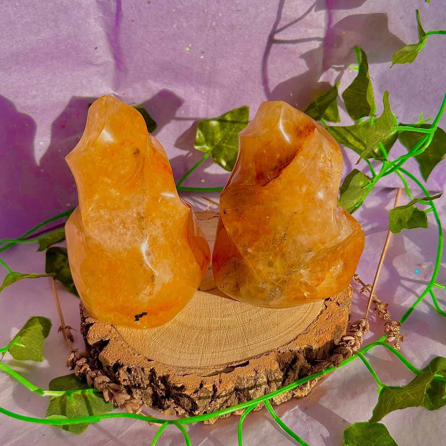 golden healer flame carving ~ intuitively chosen