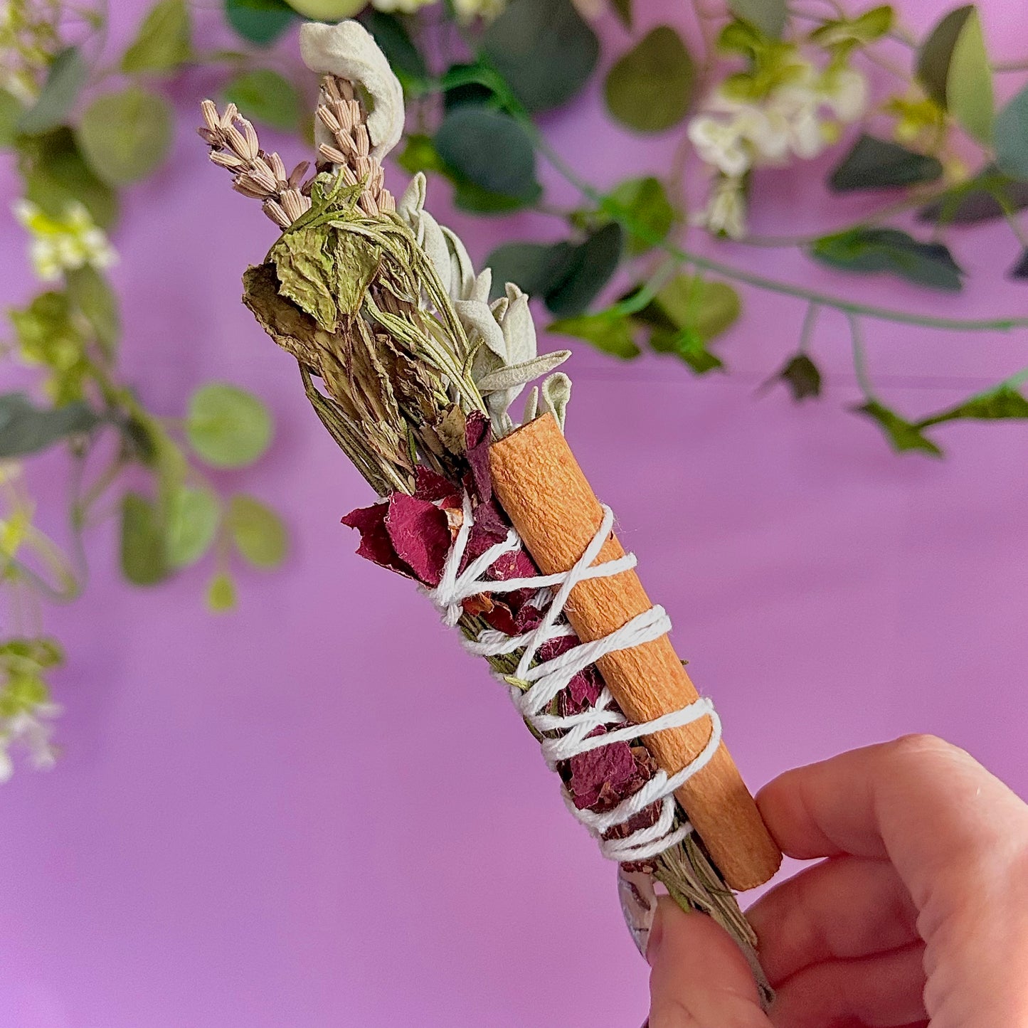 handmade herbal cleansing wands