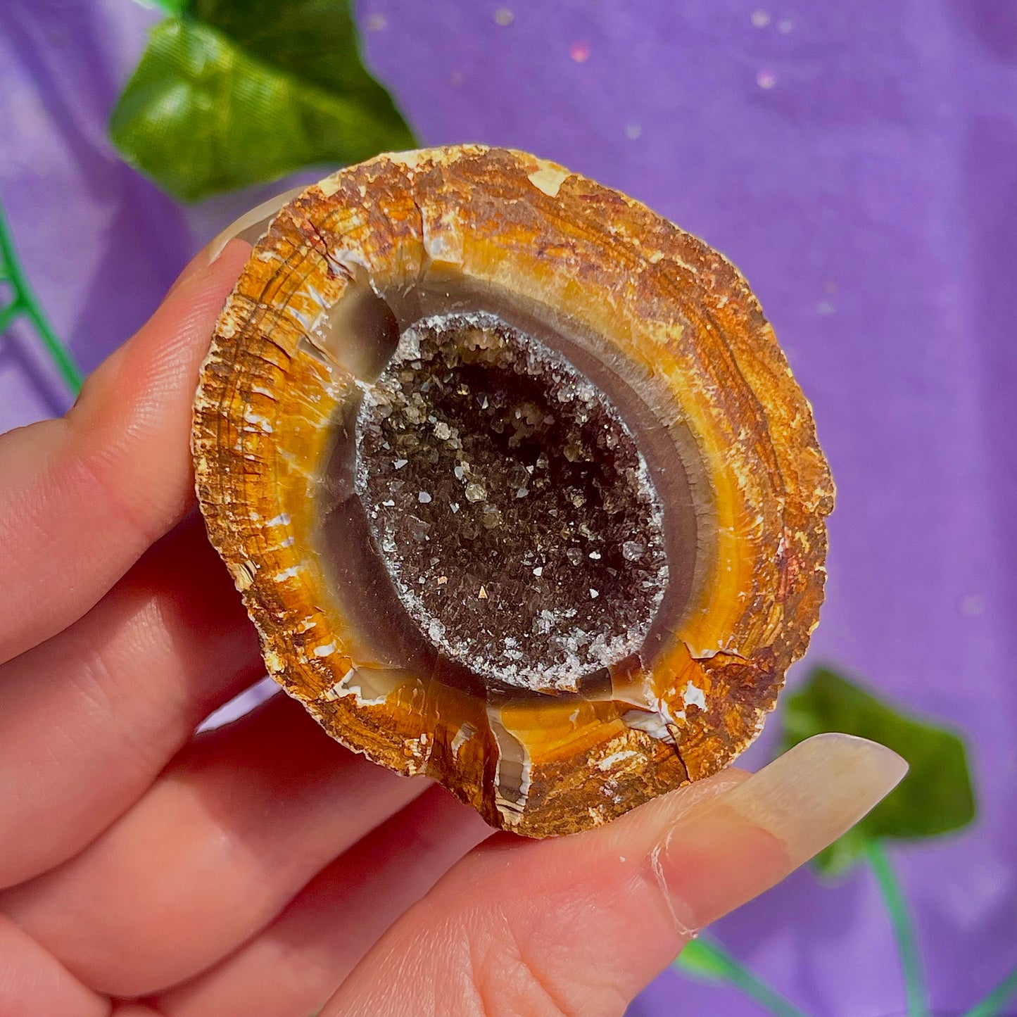 druzy agate geodes B1-5