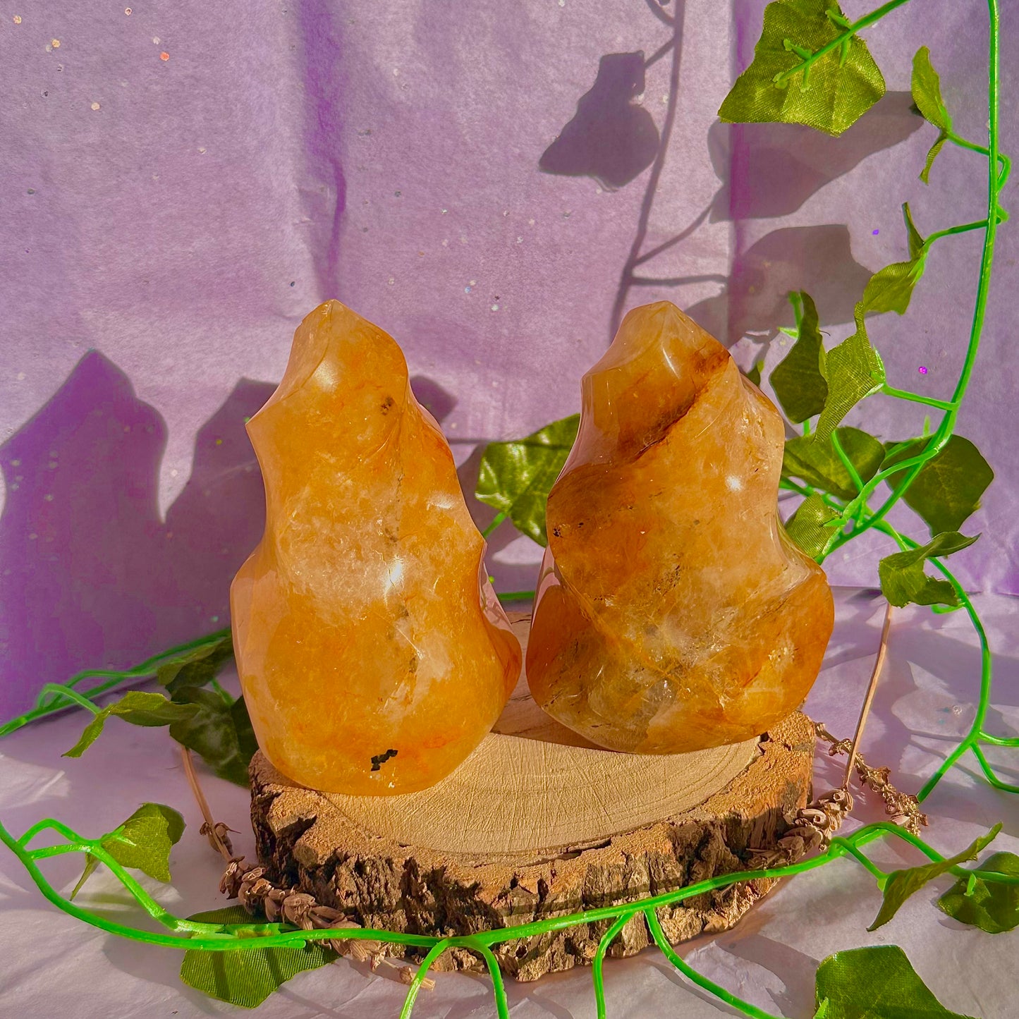 golden healer flame carving ~ intuitively chosen