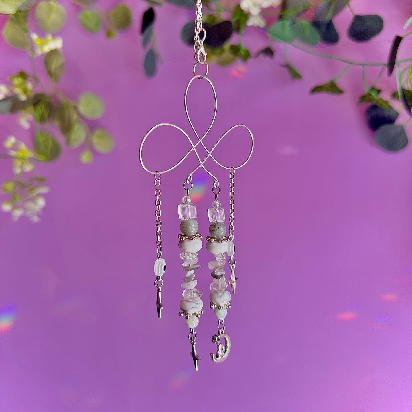 stars crossed car charm