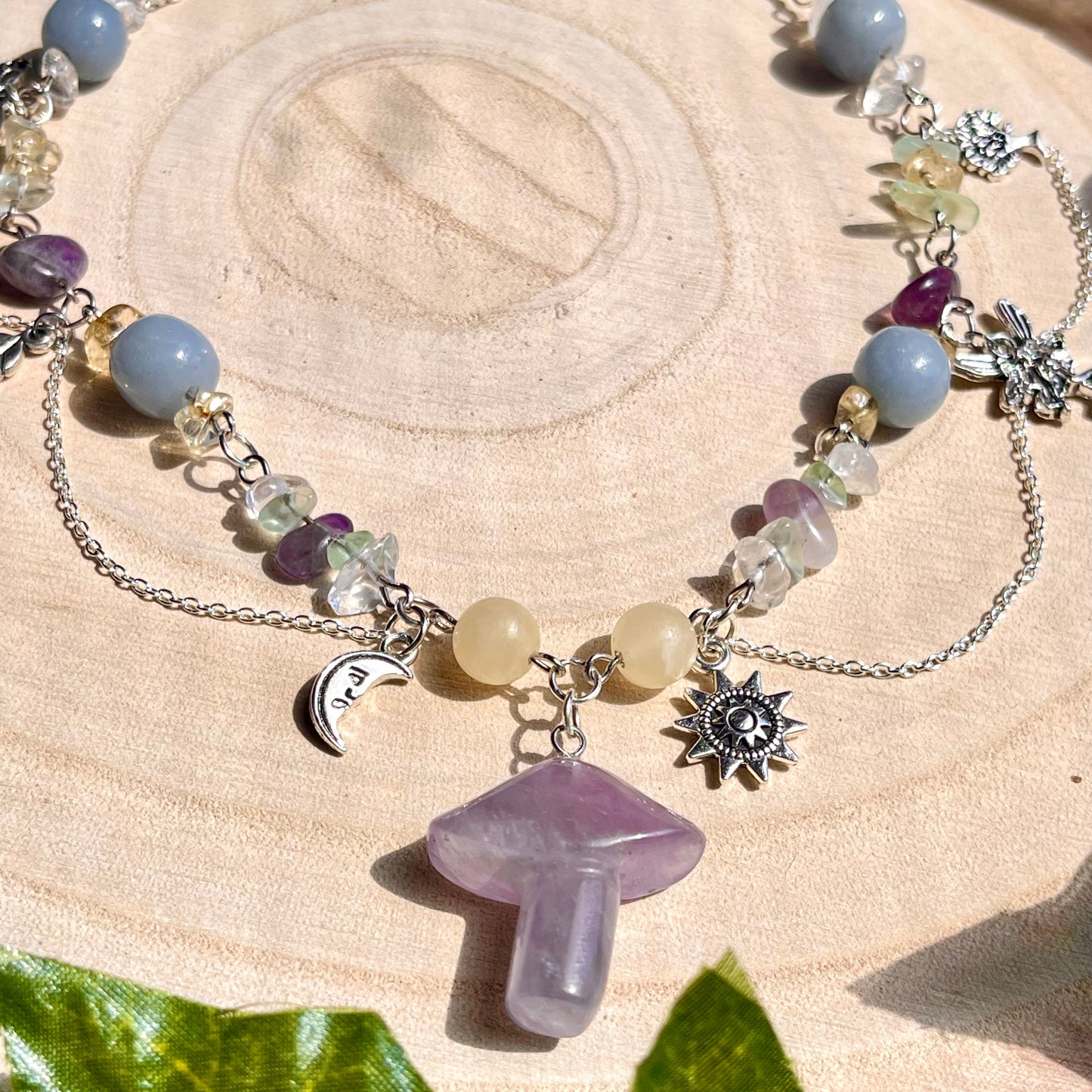 a fairies garden necklace