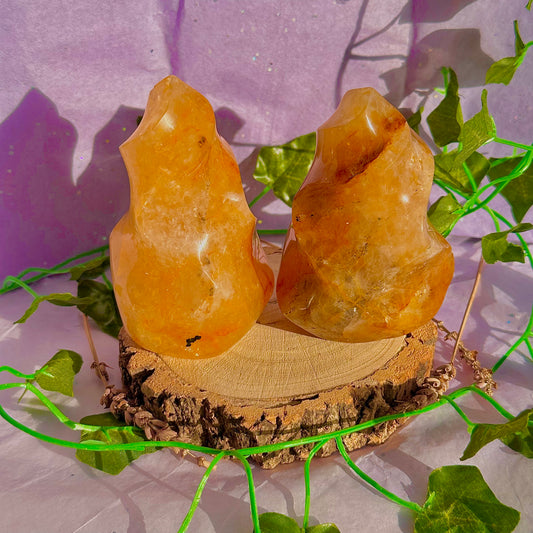 golden healer flame carving ~ intuitively chosen