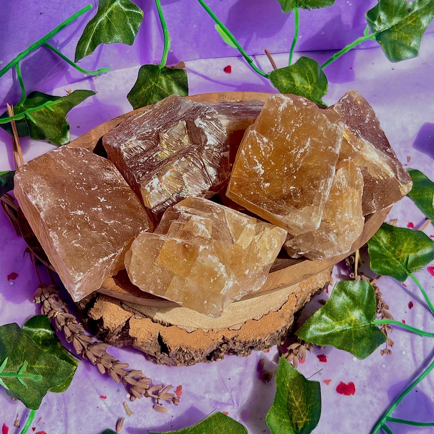 honey calcite raw/rough