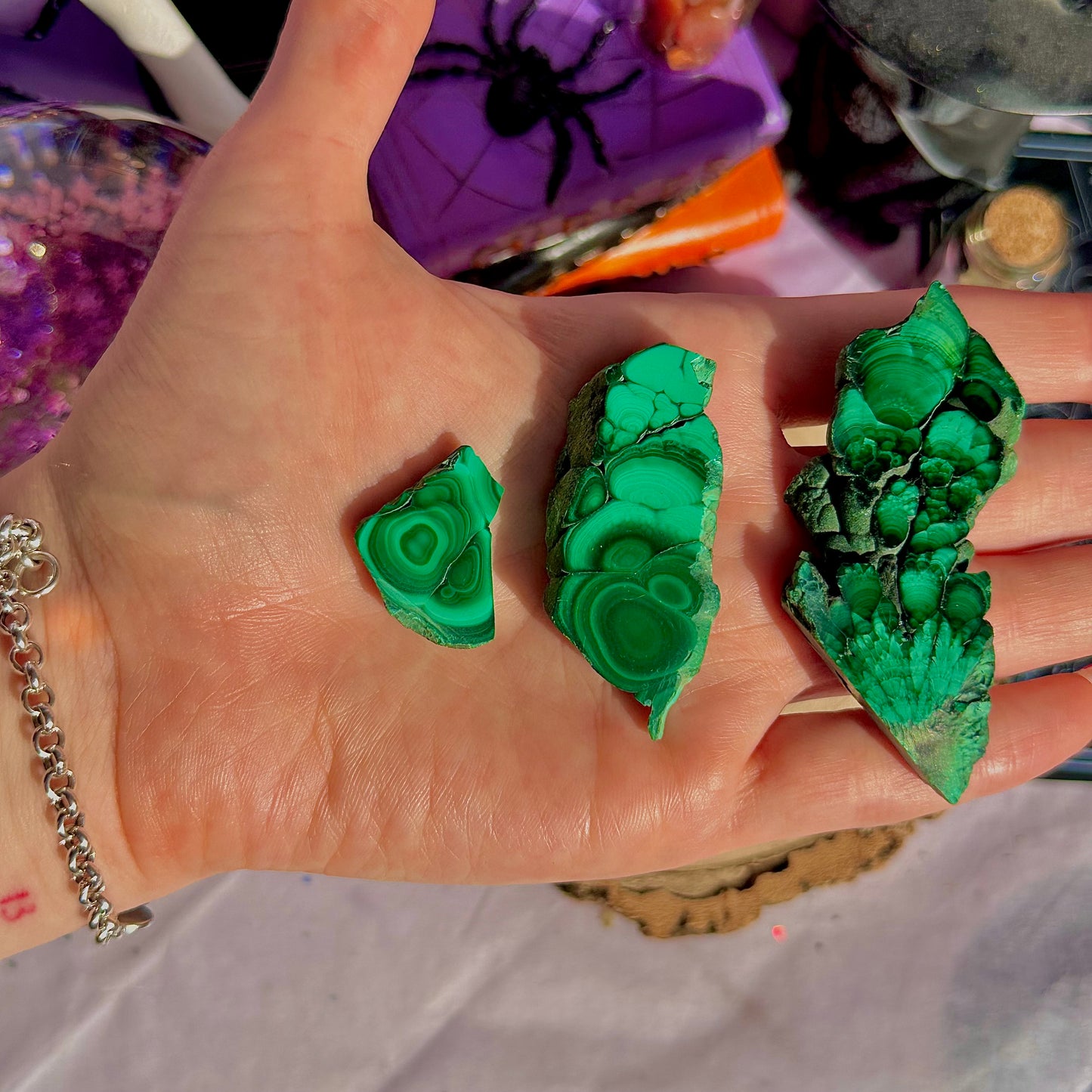 dalles de malachite ~ choisissez la vôtre