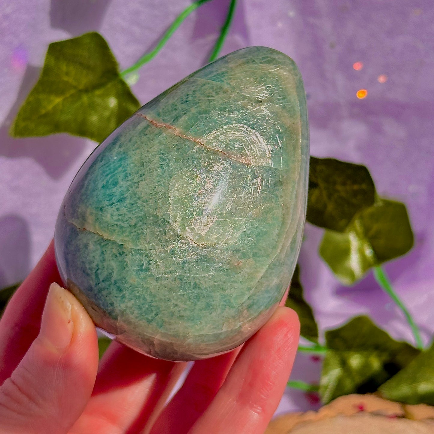 amazonite egg carving