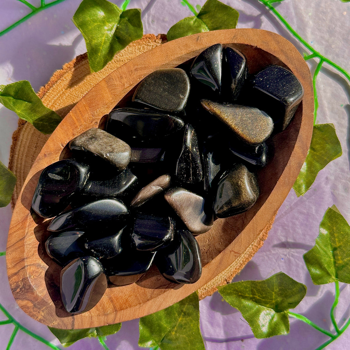 mixed obsidian tumbles ~ preloved