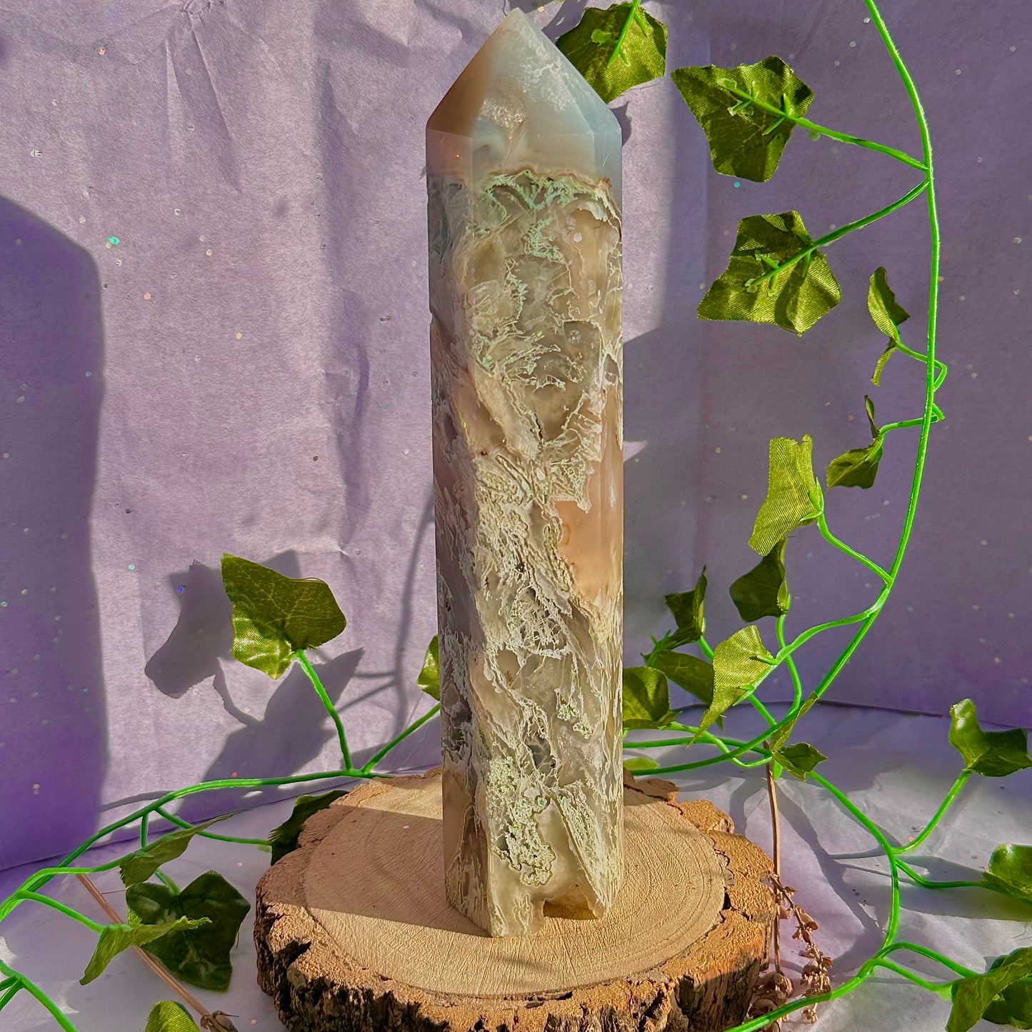 moss agate tower