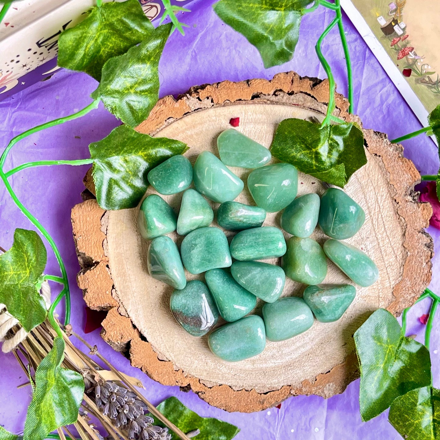 green aventurine mini tumble