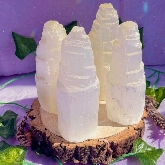 satin spar selenite tower