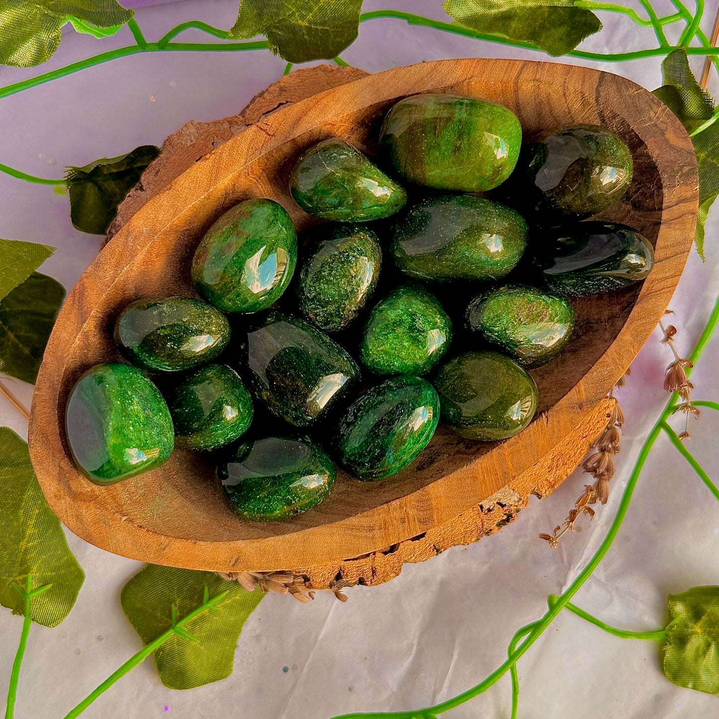 green fuchsite tumbles