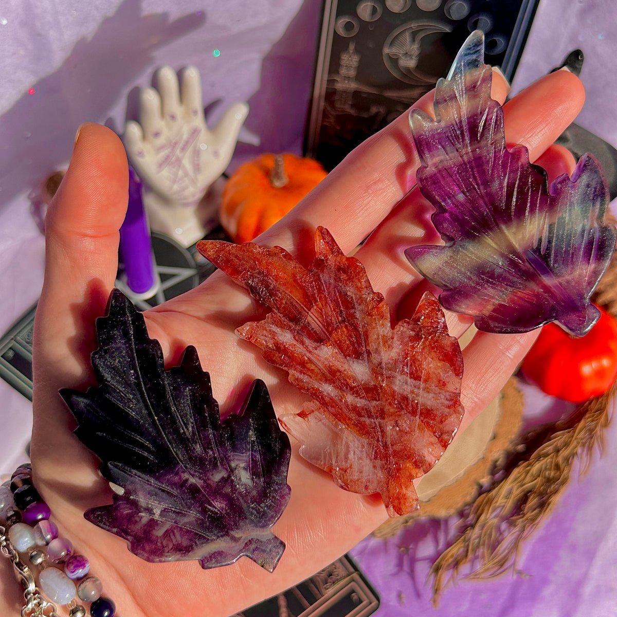fallen autumn leaf carvings ~ choose your own