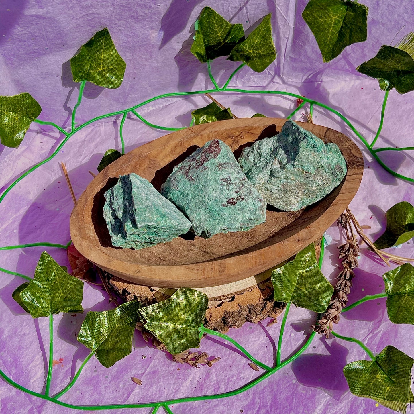 raw/rough fuchsite