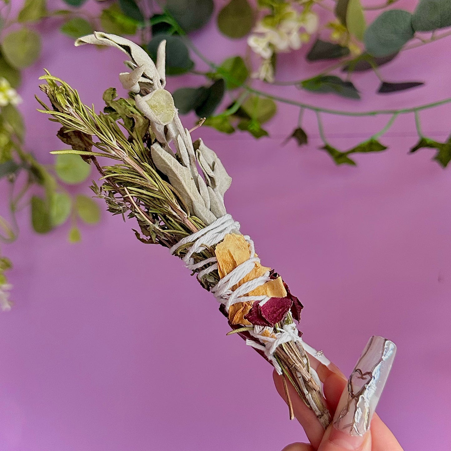 handmade herbal cleansing wands
