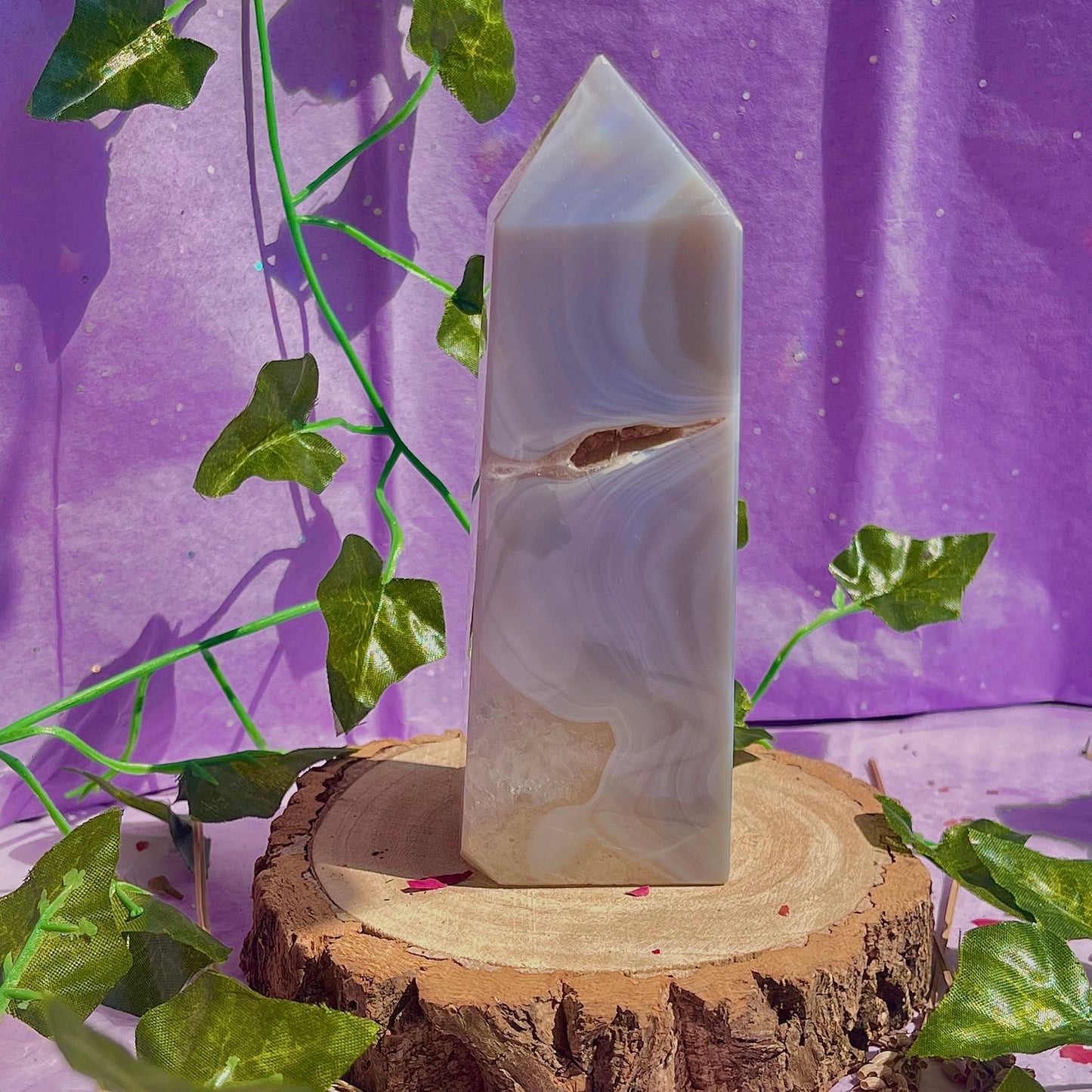 druzy agate tower