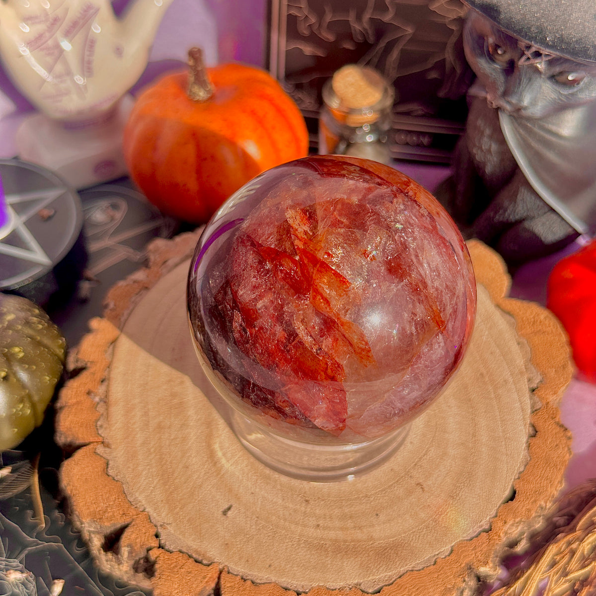 fire quartz sphere