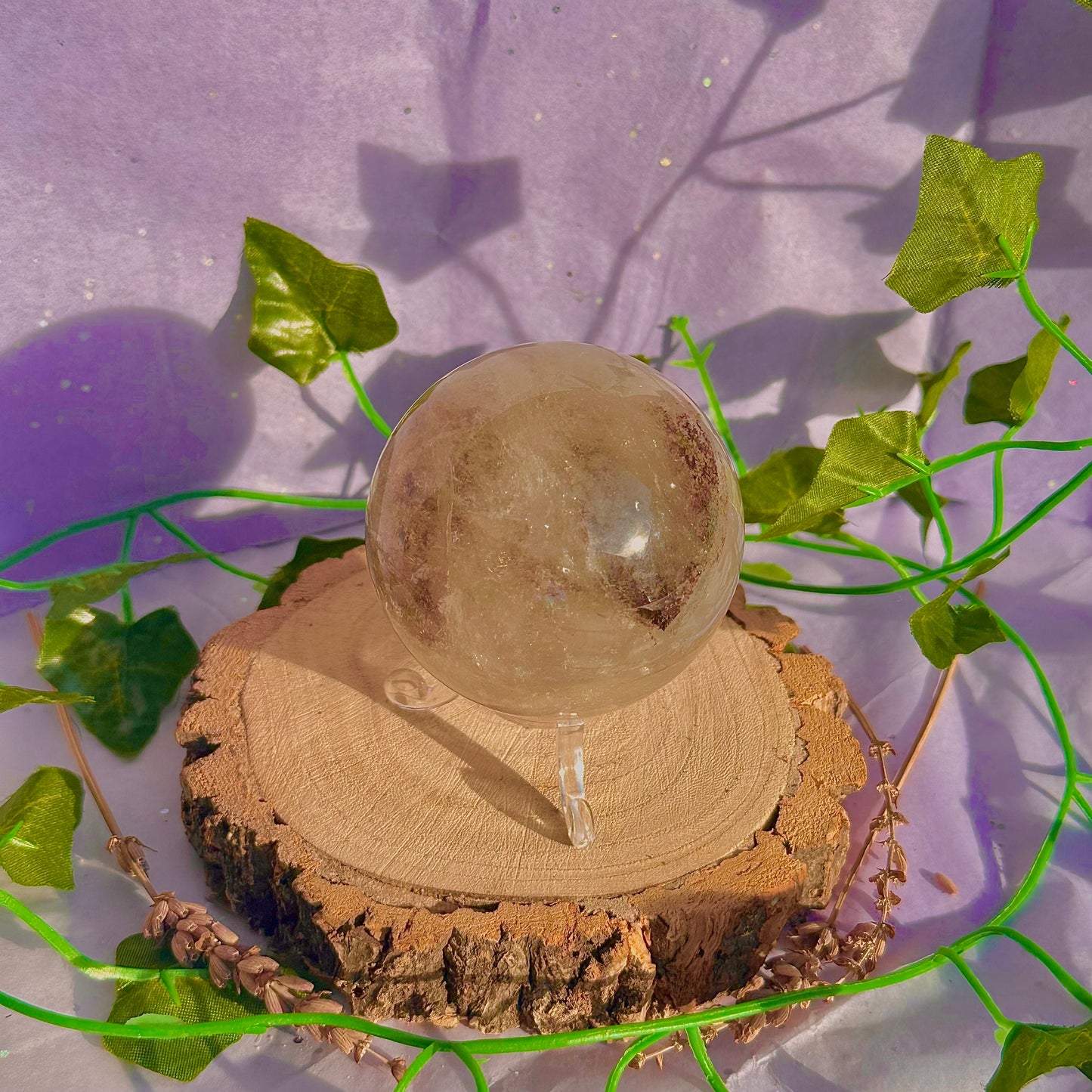 garden quartz sphere ~ 382g