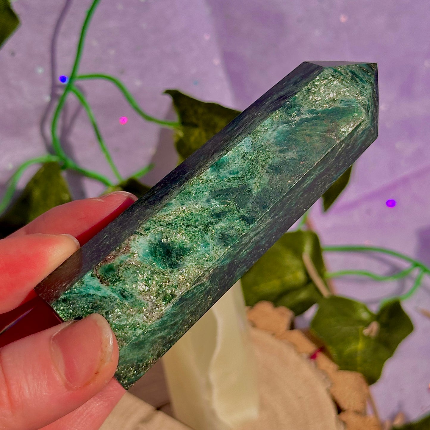 green towers ~ green fuchsite & banded calcite/onyx ~ choose your own