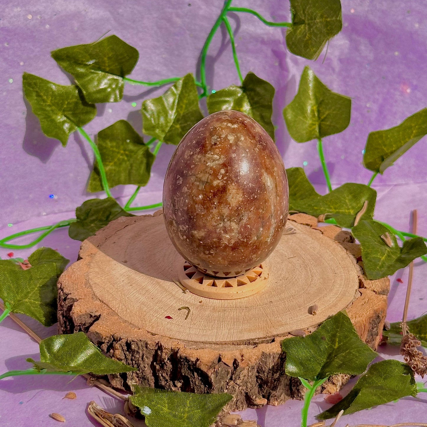 chocolate calcite egg carving
