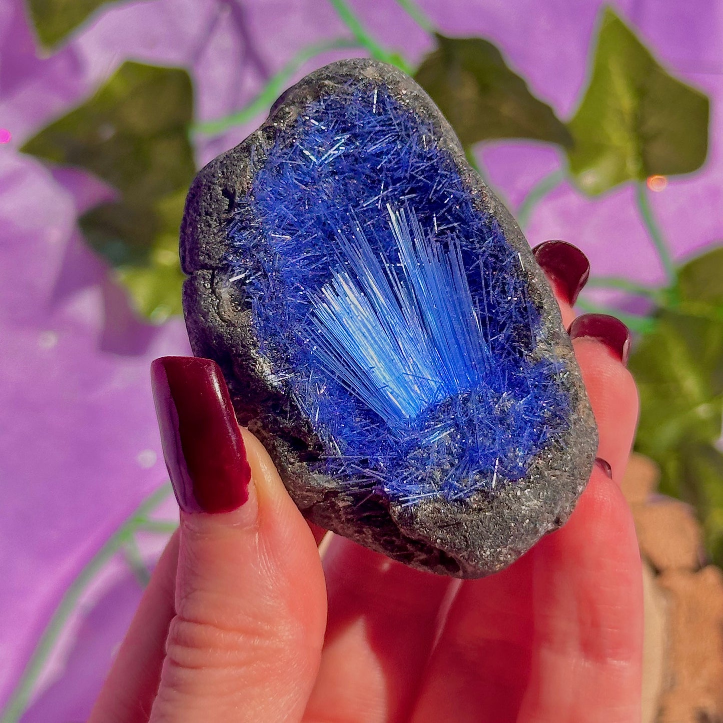 blue goethite rare specimen