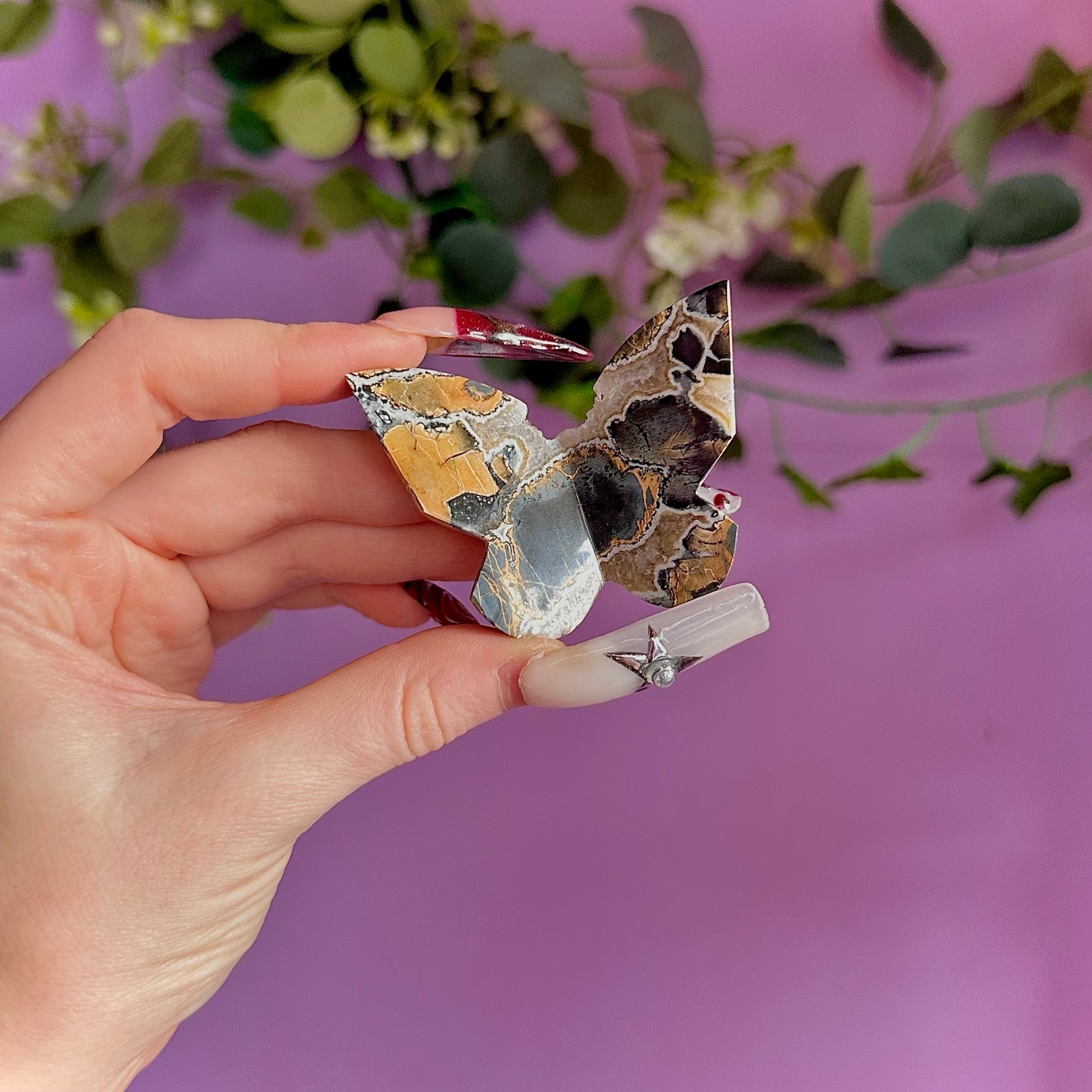 maligano jasper butterfly carving ~ choose your own