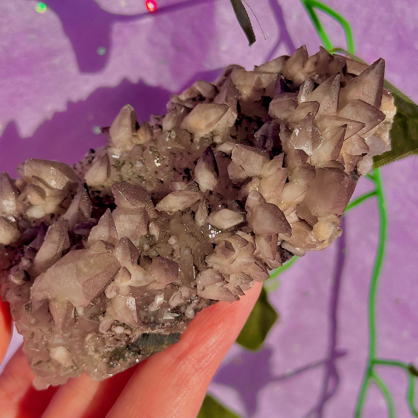 tigers tooth / dogs tooth calcite cluster specimen