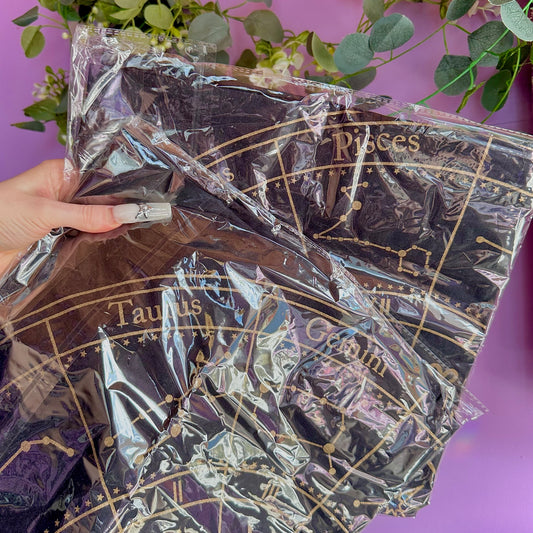 astrology wheel cotton altar cloth