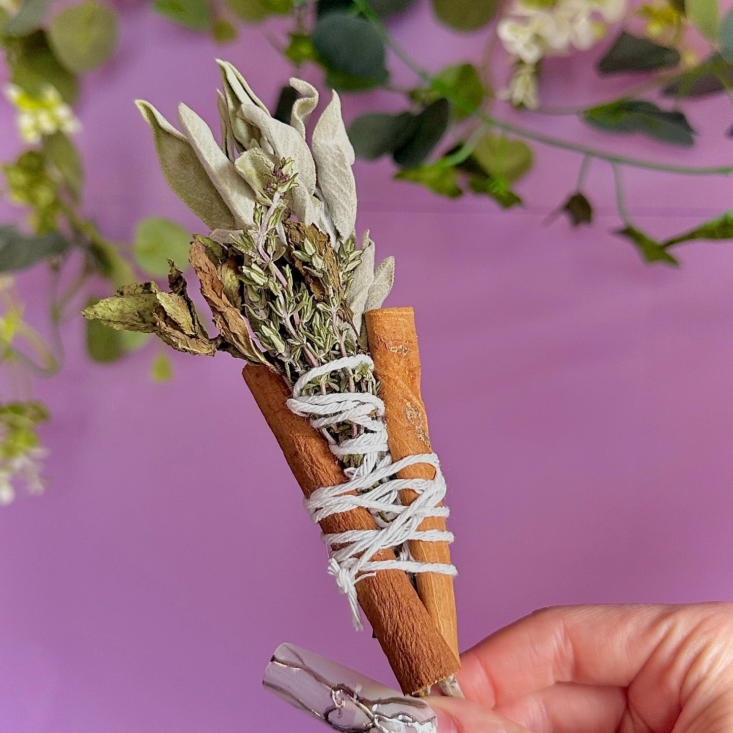 handmade herbal cleansing wands