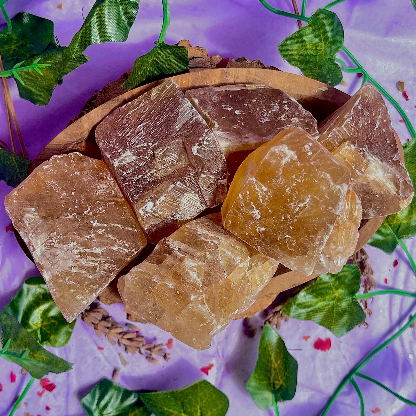 honey calcite raw/rough