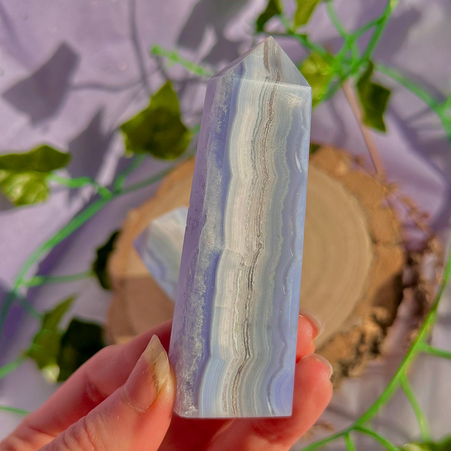 blue lace agate tower ~ intuitively chosen