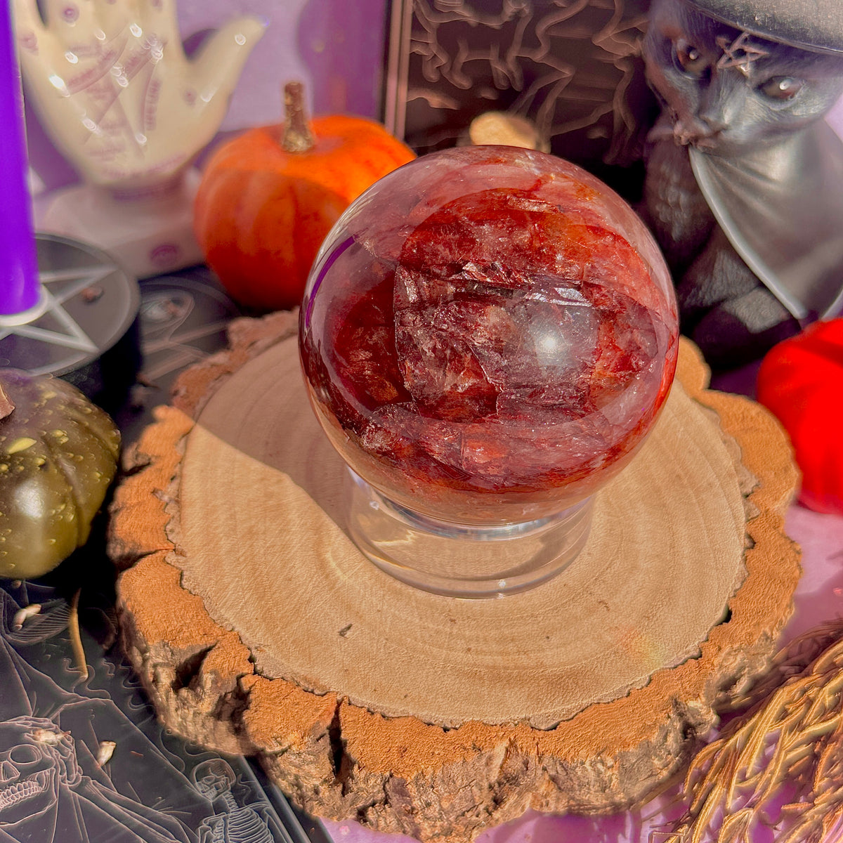 fire quartz sphere