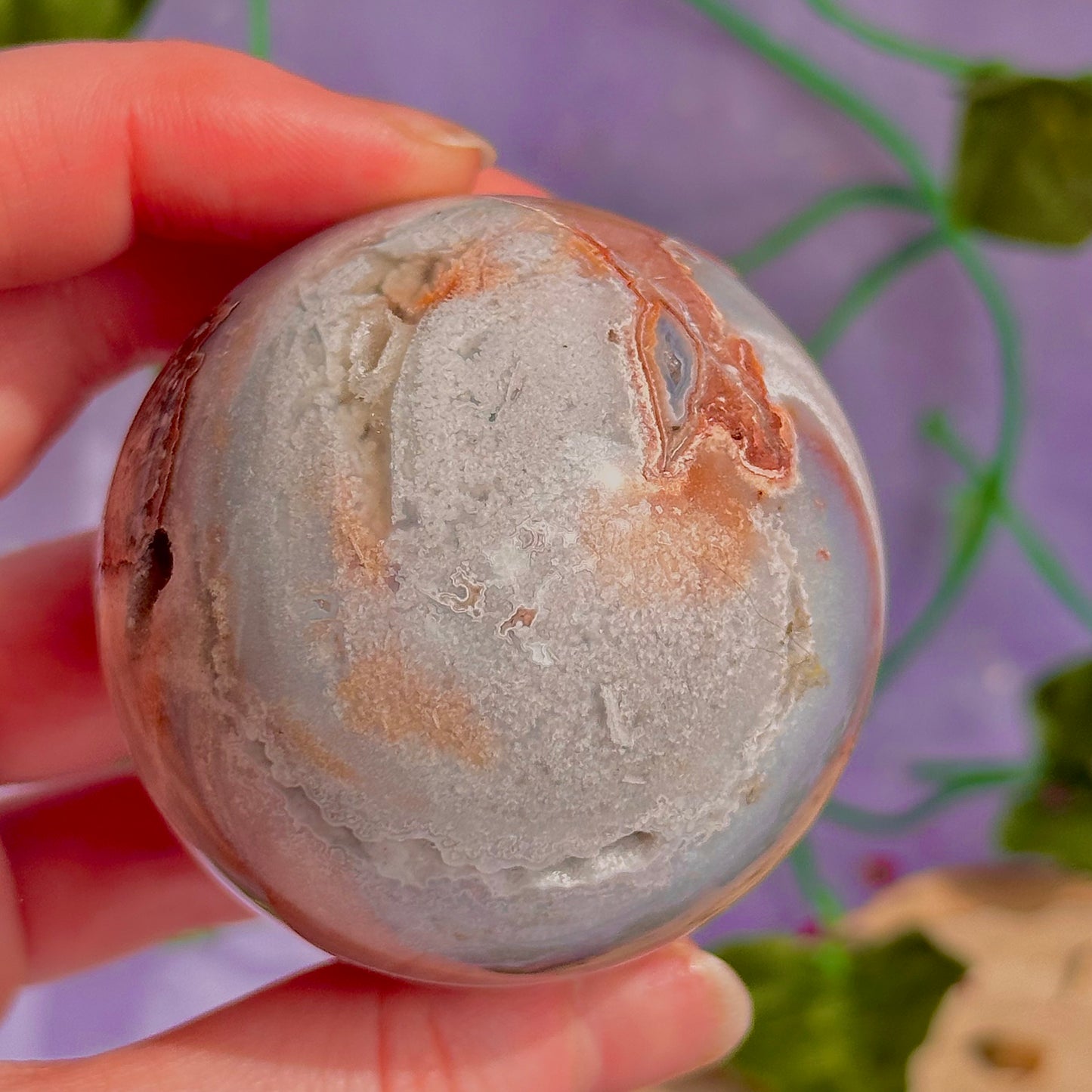 mexican agate sphere