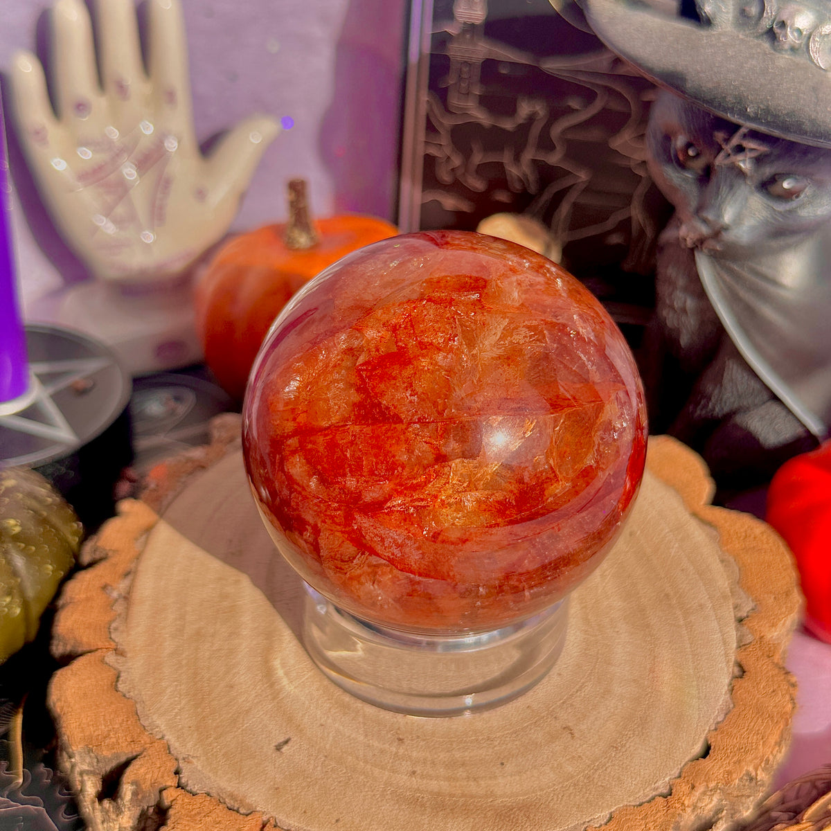 fire quartz sphere