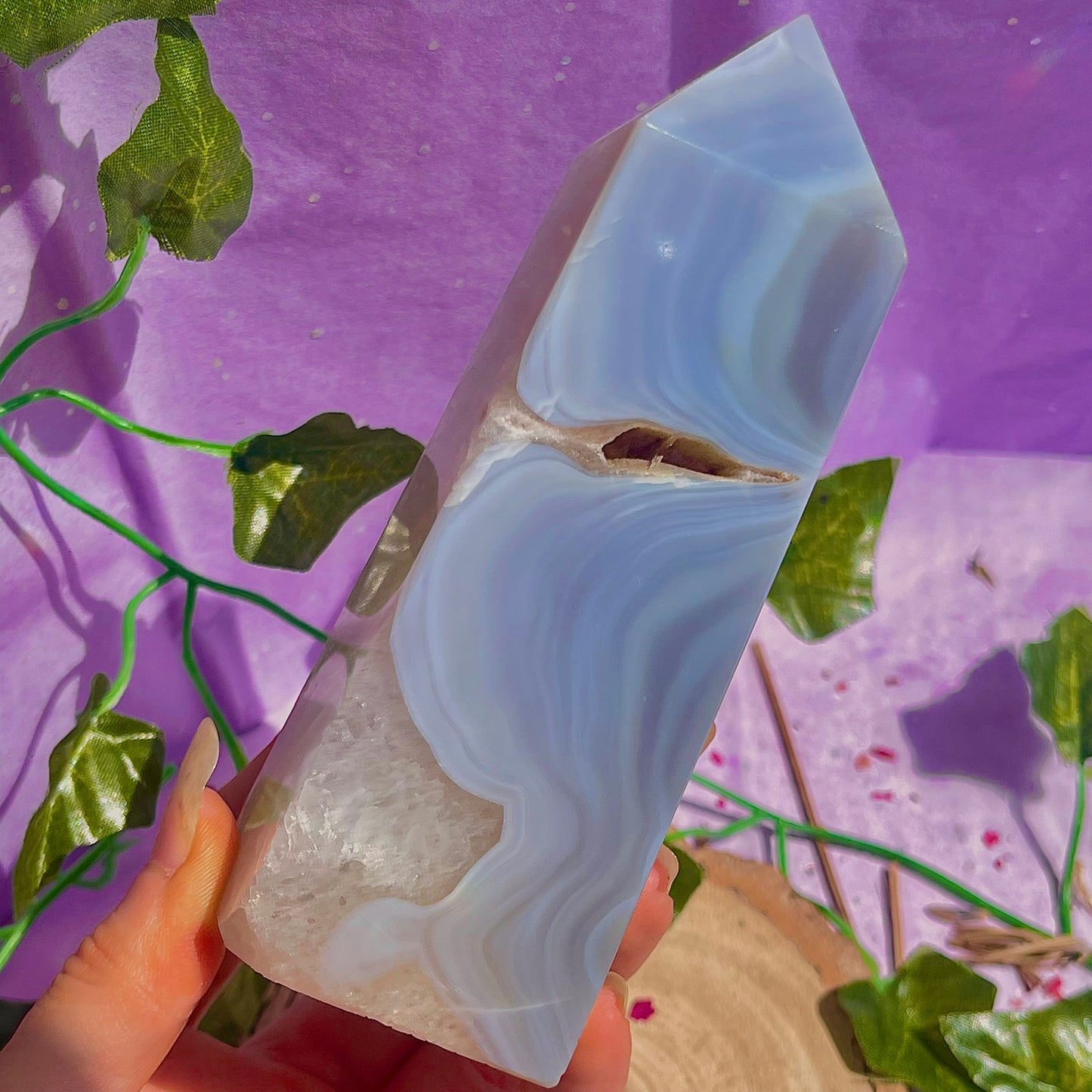 druzy agate tower