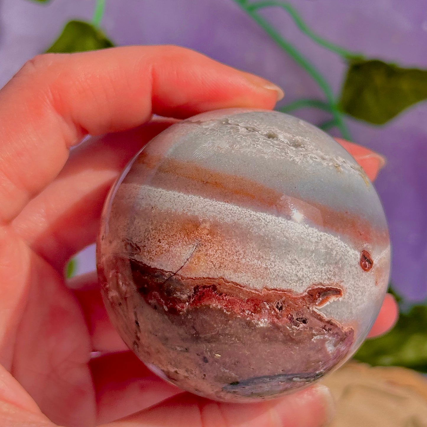 mexican agate sphere