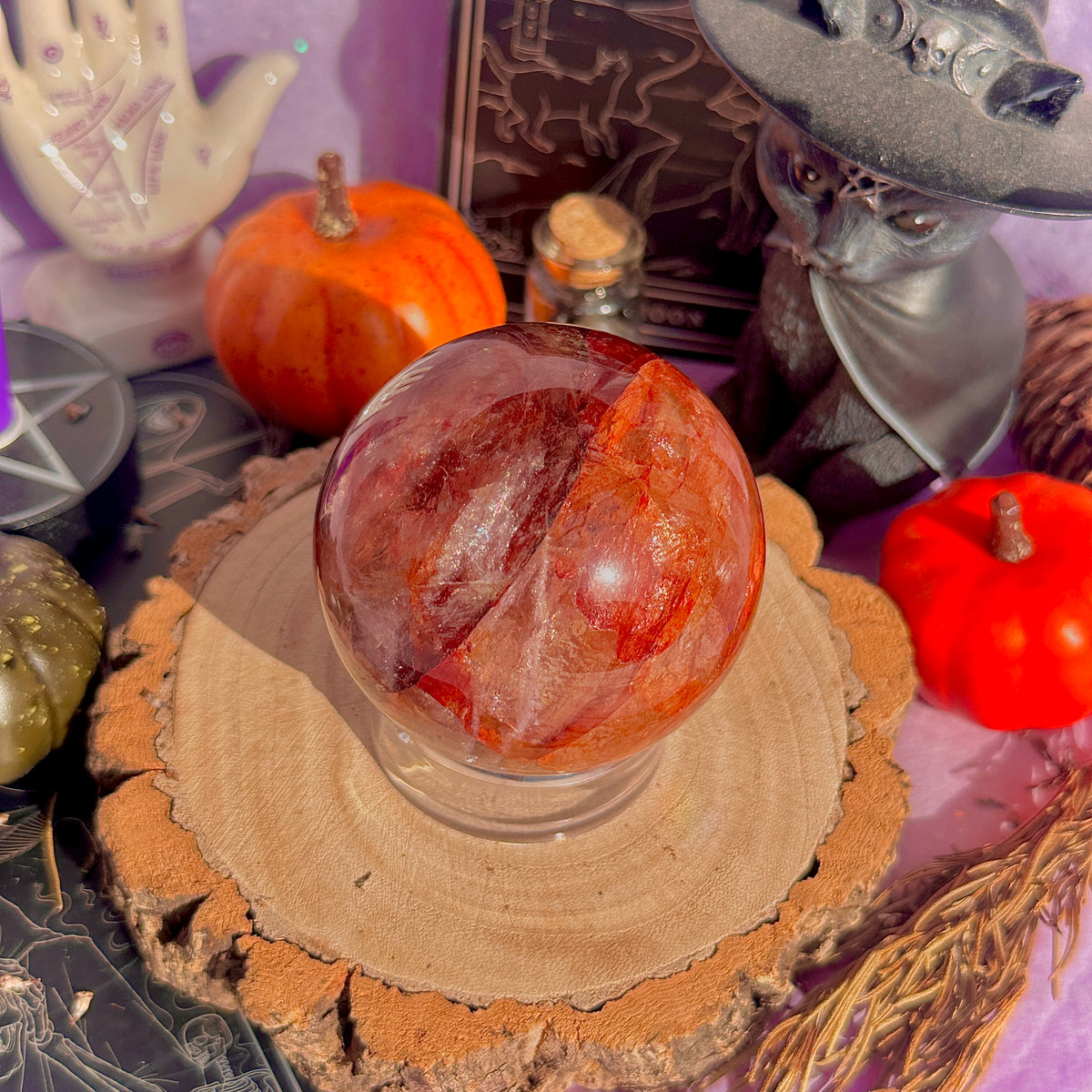 fire quartz sphere