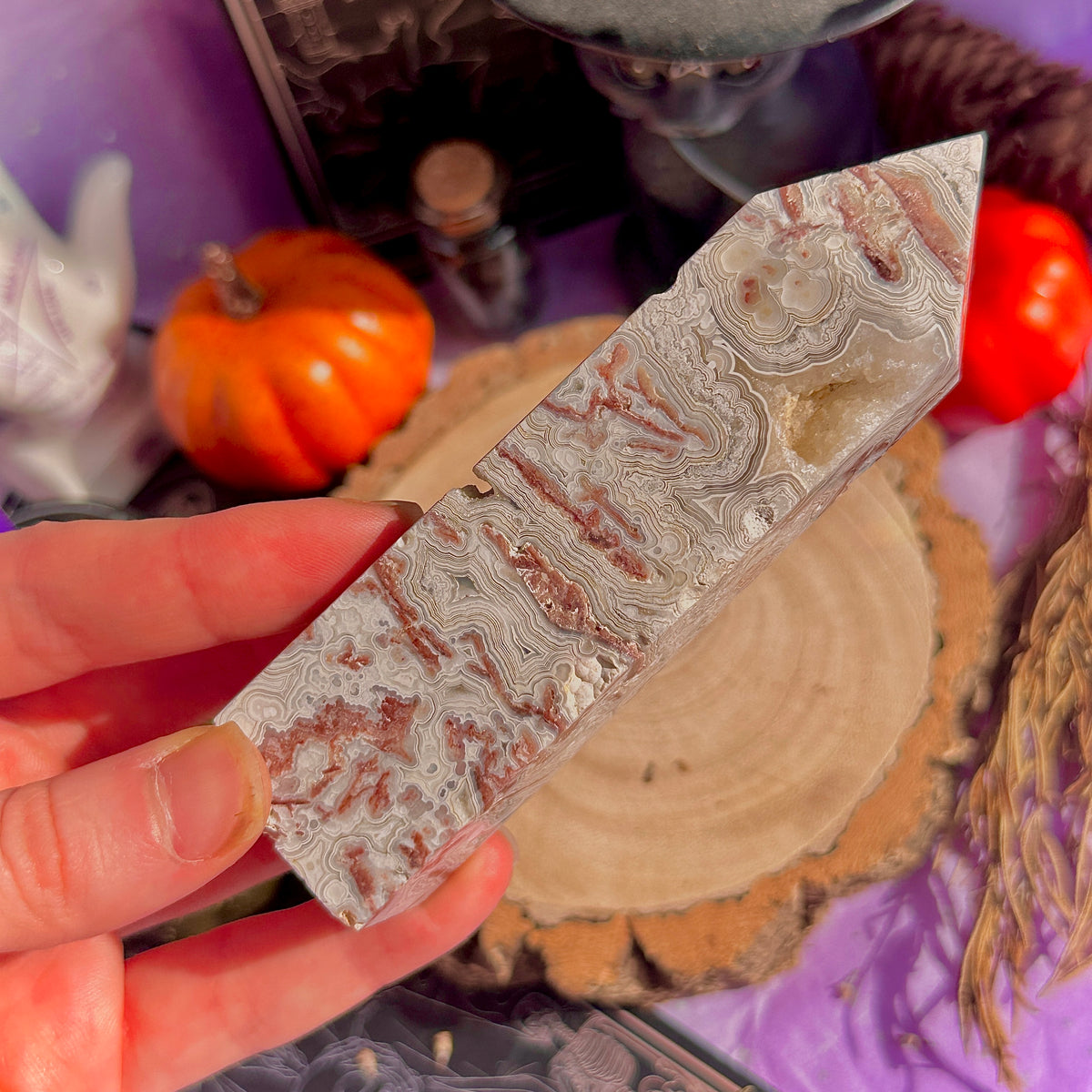 crazy lace agate tower